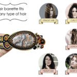 Gemstone Soutache Hair Pin Clip