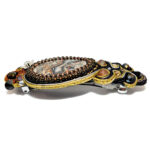 Gemstone Soutache Hair Barrette