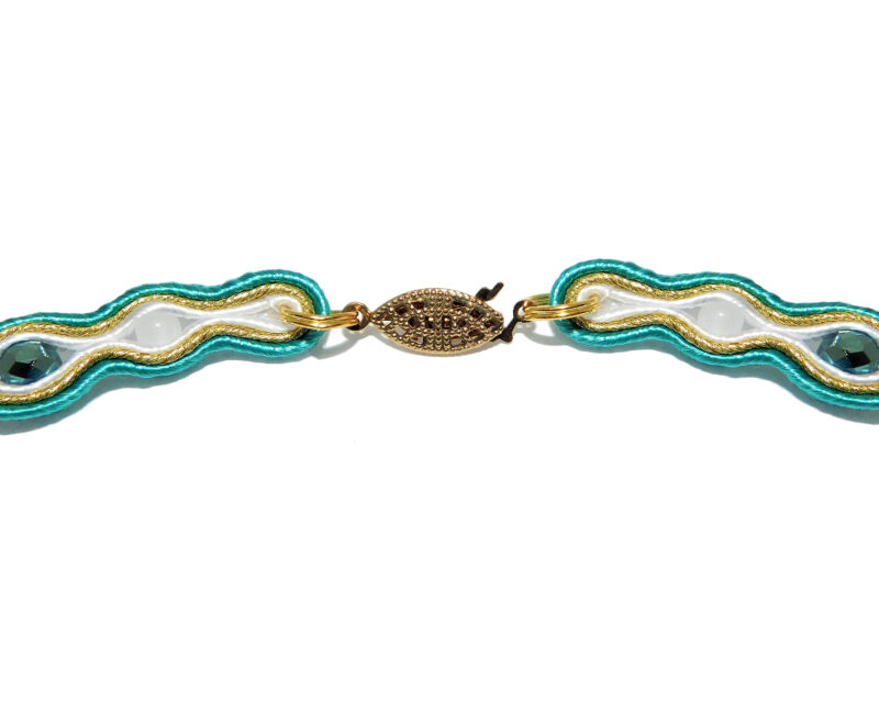 Turquoise Gold Statement necklace