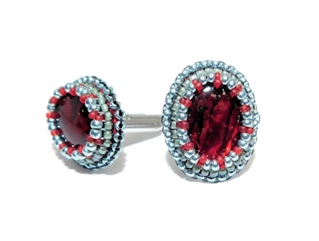 handmade gemstone cufflinks