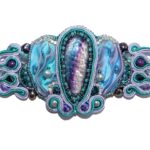 handmade soutache gemstone bracelet