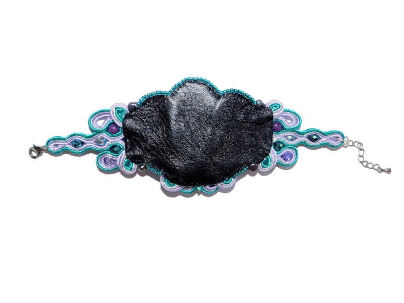 soutache fluorite bracelet