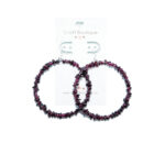 Large maroon garnet Hoop Earrings 925 Sterling Silver