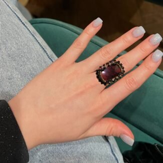 handmade large gemstone ring