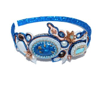 Freshwater Pearl Rhinestone Soutache Hairband