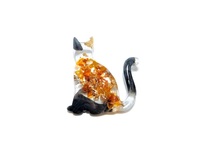 baltic amber cat brooch pin buy canada usa free shipping