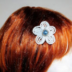 handmade flower hair clips barrette cat kitty fur accessories buy Canada usa free shipping