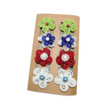 handmade flower hair clips barrette christmas birthday gift girl teen buy Canada usa free shipping