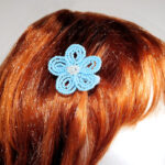 handmade flower hair clips barrette unique gift teen girl buy Canada usa free shipping