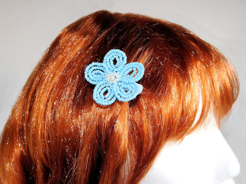 handmade flower hair clips barrette unique gift teen girl buy Canada usa free shipping