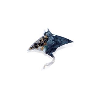 onyx gemstone jewellery manta ray brooch buy usa Canada