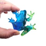 epoxy resin jewelry frog brooch pin