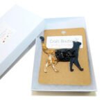 obsidian cat brooch pin buy canada usa free shipping