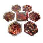 Epoxy resin Canadian souvenir tray coasters jar barware drinkware set maple leaf fall Thanksgiving present housewarming barware drinkware father grandpa gift idea