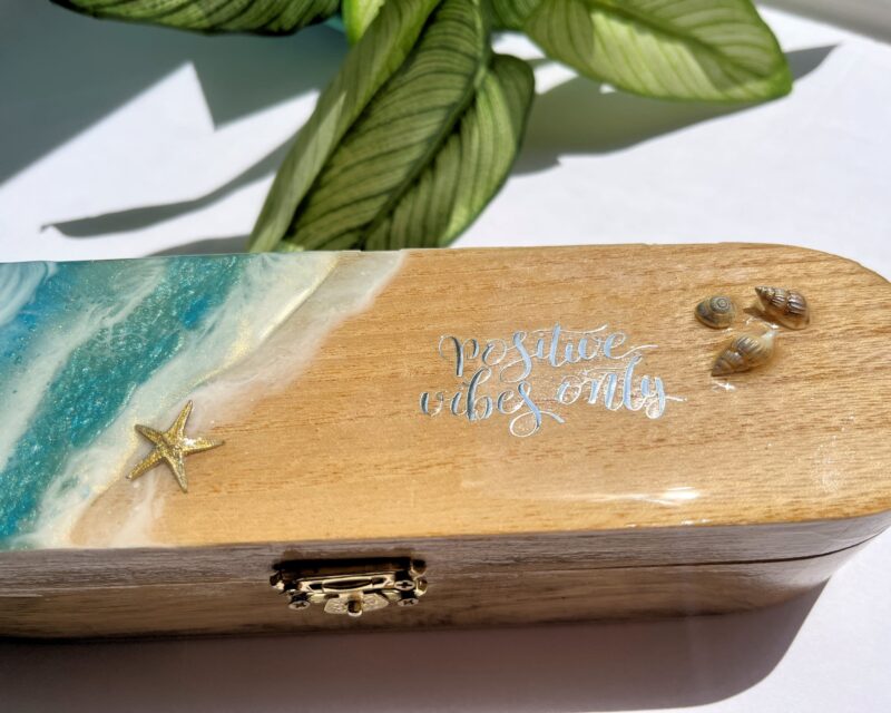 beach ocean wave jewelry box organizer mirror shell sea coastal gift christmas birthday mother wife teen girl buy Canada usa free shipping