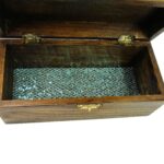 Handmade Epoxy Resin Ocean Wave Wooden Jewellery Box with Dolphins Trinket Keepsake Jewelry Holder Sea Nautical Beach Home Decor Unique Gift
