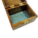 Handmade Small Ocean Wave Epoxy Resin Wooden Jewellery Box Unique Keepsake Trinket Jewelry Ring Organizer Nautical Beach Gift