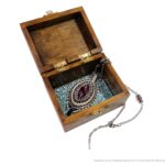 Handmade Small Ocean Wave Epoxy Resin Wooden Jewellery Box Unique Keepsake Trinket Jewelry Ring Organizer Nautical Beach Gift