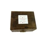Handmade Small Ocean Wave Epoxy Resin Wooden Jewellery Box Unique Keepsake Trinket Jewelry Ring Organizer Nautical Beach Gift